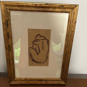 Gold Framed Abstract Wall Art